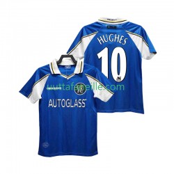 Jalkapallo Pelipaitoja Chelsea HUGHES 10 1997 Retro Mies Kotipeliasu 1999 Lyhythihainen