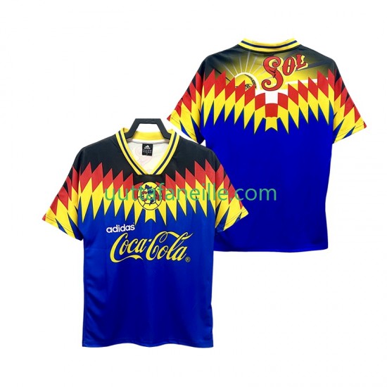 Jalkapallo Pelipaitoja Club América 1995 Retro Mies Vieraspeliasu Lyhythihainen