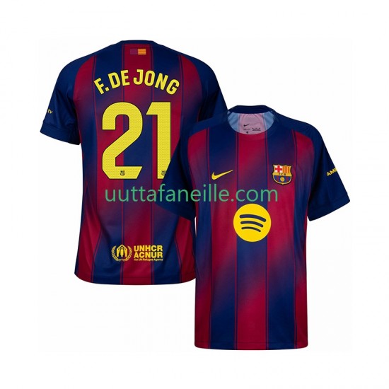 Jalkapallo Pelipaitoja FC Barcelona Frenkie de Jong 21 Mies Kotipeliasu 2025-2026 Lyhythihainen