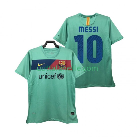 Jalkapallo Pelipaitoja FC Barcelona Lionel Messi 10 Retro Mies Vieraspeliasu 2011 2010 Lyhythihainen