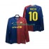 Jalkapallo Pelipaitoja FC Barcelona Lionel Messi 10 Champions League 2009 Retro Mies Kotipeliasu 2008 Pitkähihainen