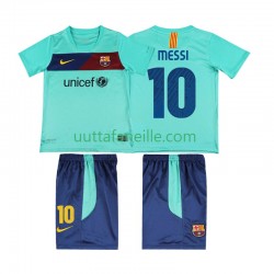Jalkapallo Pelipaitoja FC Barcelona Lionel Messi 10 Retro Lasten Vieraspeliasu 2011 2010 Lyhythihainen