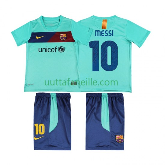 Jalkapallo Pelipaitoja FC Barcelona Lionel Messi 10 Retro Lasten Vieraspeliasu 2011 2010 Lyhythihainen