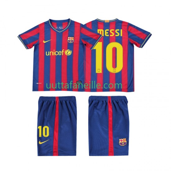 Jalkapallo Pelipaitoja FC Barcelona Lionel Messi 10 2009 Retro Lasten Kotipeliasu 2010 Lyhythihainen