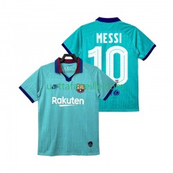 Jalkapallo Pelipaitoja FC Barcelona Lionel Messi 10 2019 2020 Retro Mies Kolmas peliasu Lyhythihainen