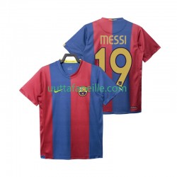 Jalkapallo Pelipaitoja FC Barcelona Lionel Messi 19 2007 Retro Mies Kotipeliasu 2006 Lyhythihainen