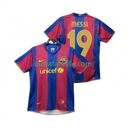 Jalkapallo Pelipaitoja FC Barcelona Lionel Messi 19 2007 Retro Mies Kotipeliasu 2008 Lyhythihainen
