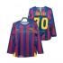 Jalkapallo Pelipaitoja FC Barcelona Lionel Messi 30 Champions League 2005 Retro Mies Kotipeliasu 2006 Pitkähihainen