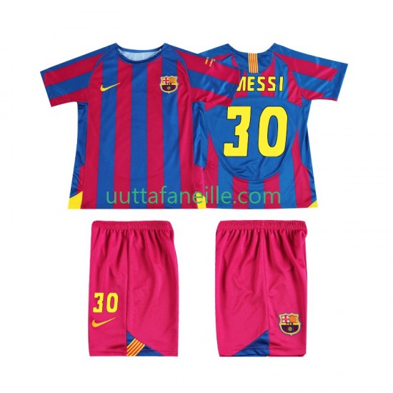 Jalkapallo Pelipaitoja FC Barcelona Lionel Messi 30 Champions League 2005 Retro Lasten Kotipeliasu 2006 Lyhythihainen