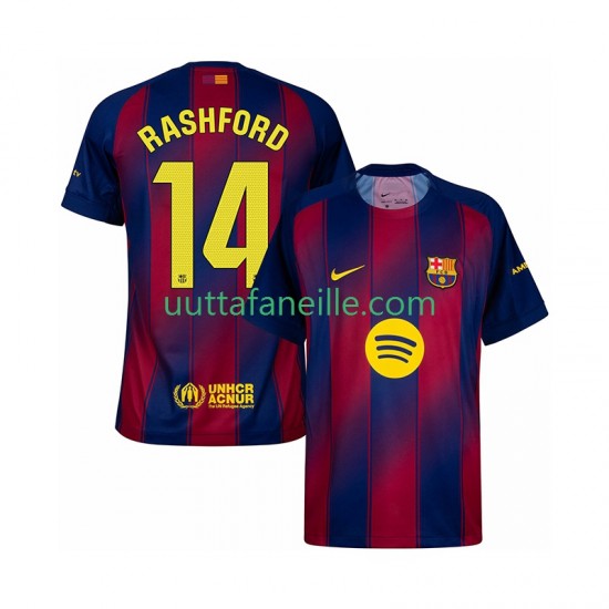 Jalkapallo Pelipaitoja FC Barcelona Marcus Rashford 14 Mies Kotipeliasu 2025-2026 Lyhythihainen