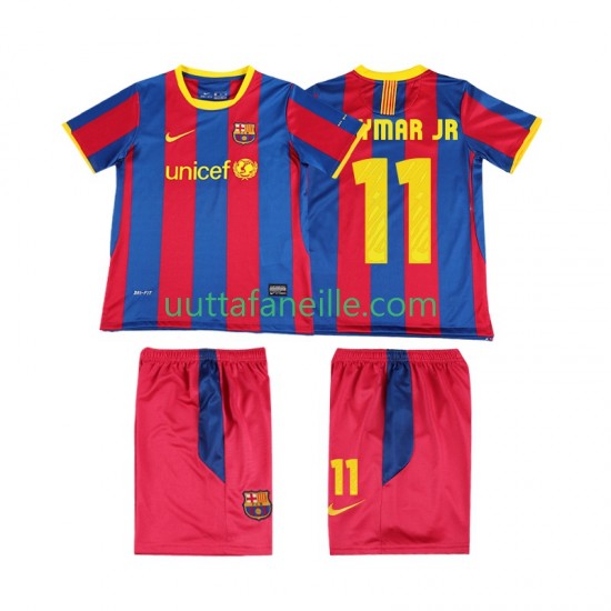 Jalkapallo Pelipaitoja FC Barcelona Neymar JR 11 Retro Lasten Kotipeliasu 2011 2010 Lyhythihainen