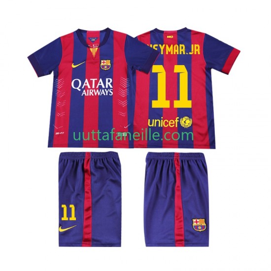 Jalkapallo Pelipaitoja FC Barcelona Neymar JR 11 2014 2015 Retro Lasten Kotipeliasu Lyhythihainen