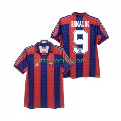 Jalkapallo Pelipaitoja FC Barcelona RONALDO 9 1996 1997 Retro Mies Kotipeliasu Lyhythihainen