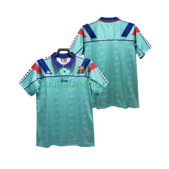 Jalkapallo Pelipaitoja FC Barcelona 1992 1995 Retro Mies Vieraspeliasu Lyhythihainen