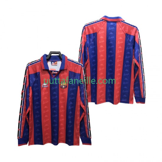 Jalkapallo Pelipaitoja FC Barcelona 1996 1997 Retro Mies Kotipeliasu Pitkähihainen