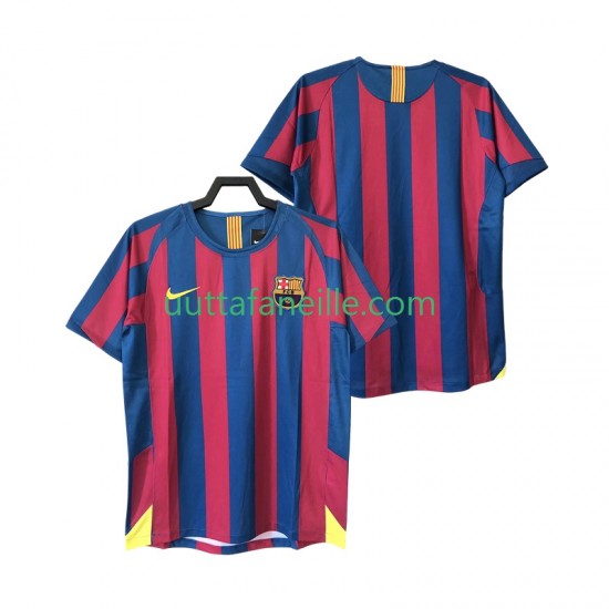 Jalkapallo Pelipaitoja FC Barcelona 2005 Retro Mies Kotipeliasu 2006 Lyhythihainen