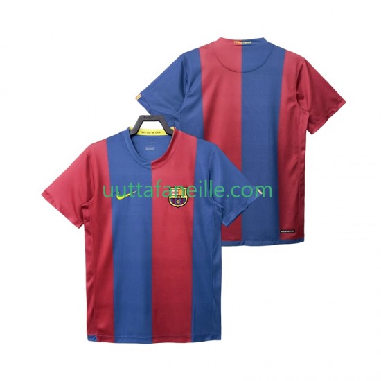 Jalkapallo Pelipaitoja FC Barcelona 2007 Retro Mies Kotipeliasu 2006 Lyhythihainen