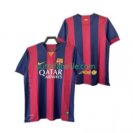 Jalkapallo Pelipaitoja FC Barcelona 2014 2015 Retro Mies Kotipeliasu Lyhythihainen