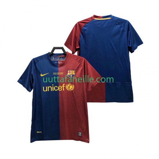 Jalkapallo Pelipaitoja FC Barcelona Champions League 2009 Retro Mies Kotipeliasu 2008 Lyhythihainen