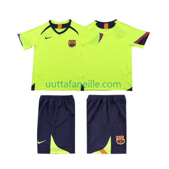 Jalkapallo Pelipaitoja FC Barcelona 2005 Retro Lasten Vieraspeliasu 2006 Lyhythihainen
