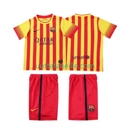 Jalkapallo Pelipaitoja FC Barcelona 2013 2014 Retro Lasten Vieraspeliasu Lyhythihainen