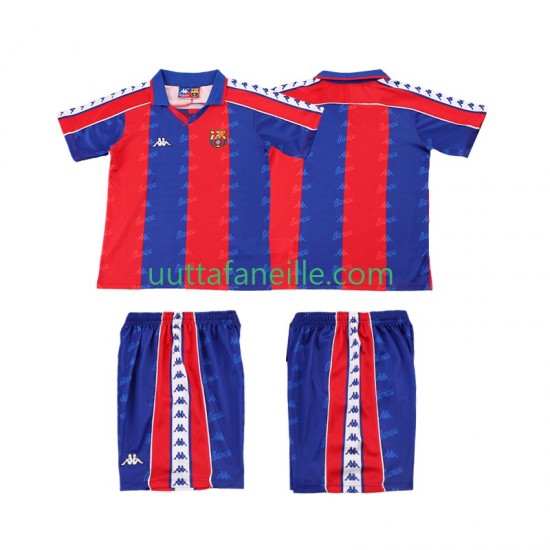 Jalkapallo Pelipaitoja FC Barcelona 1992 1995 Retro Lasten Kotipeliasu Lyhythihainen