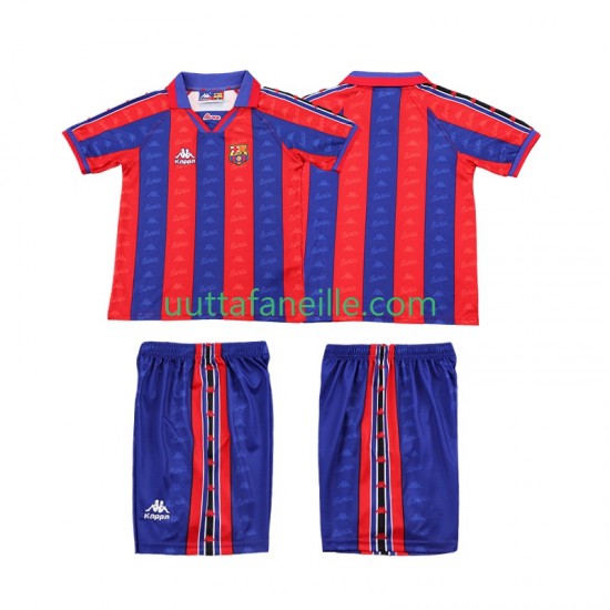 Jalkapallo Pelipaitoja FC Barcelona 1996 1997 Retro Lasten Kotipeliasu Lyhythihainen