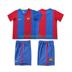 Jalkapallo Pelipaitoja FC Barcelona 2007 Retro Lasten Kotipeliasu 2006 Lyhythihainen