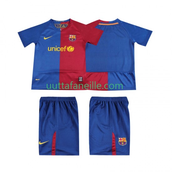 Jalkapallo Pelipaitoja FC Barcelona 2009 Retro Lasten Kotipeliasu 2008 Lyhythihainen