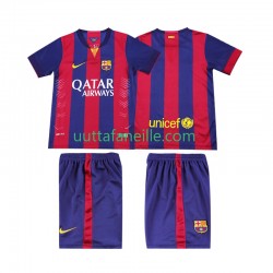 Jalkapallo Pelipaitoja FC Barcelona 2014 2015 Retro Lasten Kotipeliasu Lyhythihainen