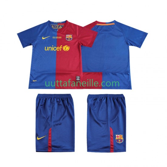 Jalkapallo Pelipaitoja FC Barcelona Champions League 2009 Retro Lasten Kotipeliasu 2008 Lyhythihainen