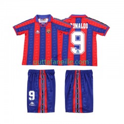Jalkapallo Pelipaitoja FC Barcelona Ronaldo 1996 1997 Retro Lasten Kotipeliasu Lyhythihainen