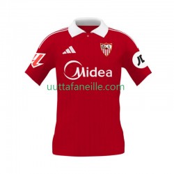 Jalkapallo Pelipaitoja Sevilla FC Mies Vieraspeliasu 2025-2026 Lyhythihainen