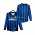 Jalkapallo Pelipaitoja Inter Milan Retro Mies Kotipeliasu 1998 1999 Pitkähihainen