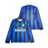 Jalkapallo Pelipaitoja Inter Milan 2009 Retro Mies Kotipeliasu 2010 Pitkähihainen