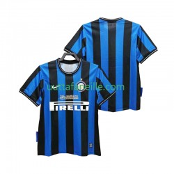 Jalkapallo Pelipaitoja Inter Milan 2009 Retro Mies Kotipeliasu 2010 Lyhythihainen