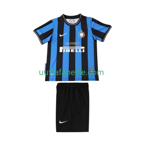 Jalkapallo Pelipaitoja Inter Milan 2009 Retro Lasten Kotipeliasu 2010 Lyhythihainen