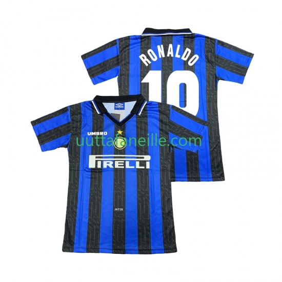 Jalkapallo Pelipaitoja Inter Milan Ronaldo 10 1997 Retro Mies Kotipeliasu 1998 Lyhythihainen