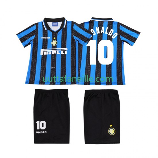 Jalkapallo Pelipaitoja Inter Milan Ronaldo 10 1997 Retro Lasten Kotipeliasu 1998 Lyhythihainen