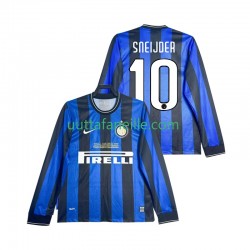 Jalkapallo Pelipaitoja Inter Milan SNEIJDER 10 2009 Retro Mies Kotipeliasu 2010 Pitkähihainen