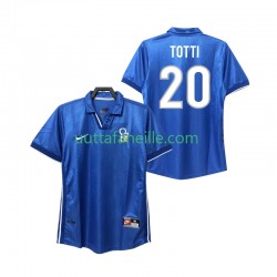 Jalkapallo Pelipaitoja Italia Totti 20 Retro Mies Kotipeliasu 1998 Lyhythihainen