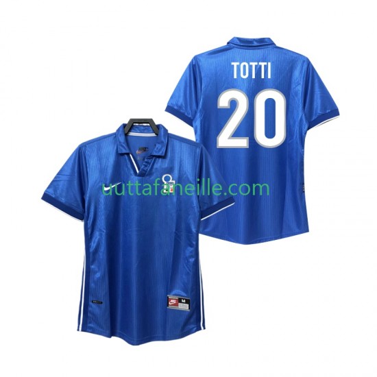 Jalkapallo Pelipaitoja Italia Totti 20 Retro Mies Kotipeliasu 1998 Lyhythihainen