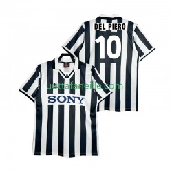 Jalkapallo Pelipaitoja Juventus DEL PIERO 10 1995 1996 Retro Mies Kotipeliasu Lyhythihainen