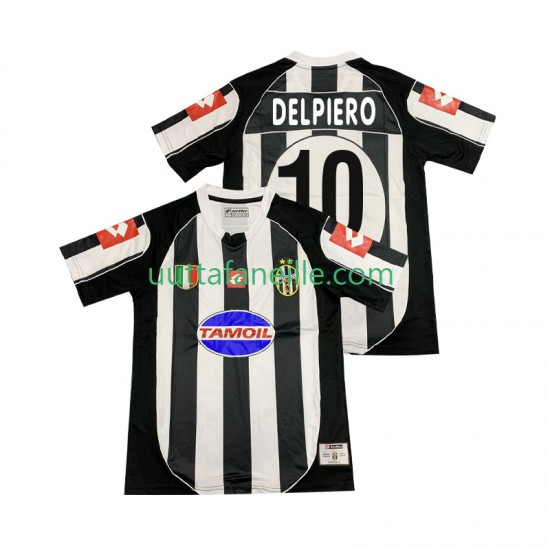 Jalkapallo Pelipaitoja Juventus DEL PIERO 10 2003 Retro Mies Kotipeliasu 2002 Lyhythihainen