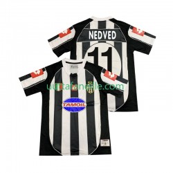 Jalkapallo Pelipaitoja Juventus NEDVED 11 2003 Retro Mies Kotipeliasu 2002 Lyhythihainen