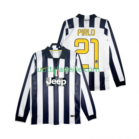 Jalkapallo Pelipaitoja Juventus Pirlo 21 2014 2015 Retro Mies Kotipeliasu Pitkähihainen