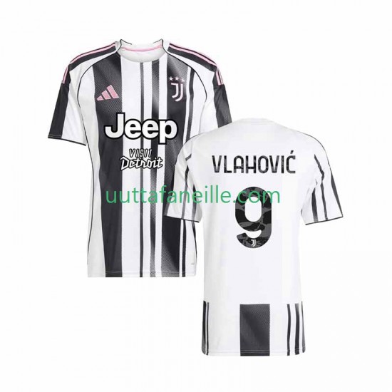 Jalkapallo Pelipaitoja Juventus Vlahovic 9 Mies Kotipeliasu 2025-2026 Lyhythihainen