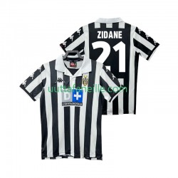 Jalkapallo Pelipaitoja Juventus ZIDANE 21 2000 Retro Mies Kotipeliasu 1999 Lyhythihainen