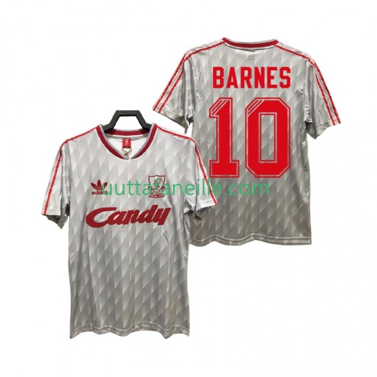 Jalkapallo Pelipaitoja Liverpool BARNES 10 1989 1991 Retro Mies Vieraspeliasu Lyhythihainen
