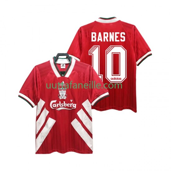 Jalkapallo Pelipaitoja Liverpool BARNES 10 1993 1995 Retro Mies Kotipeliasu Lyhythihainen